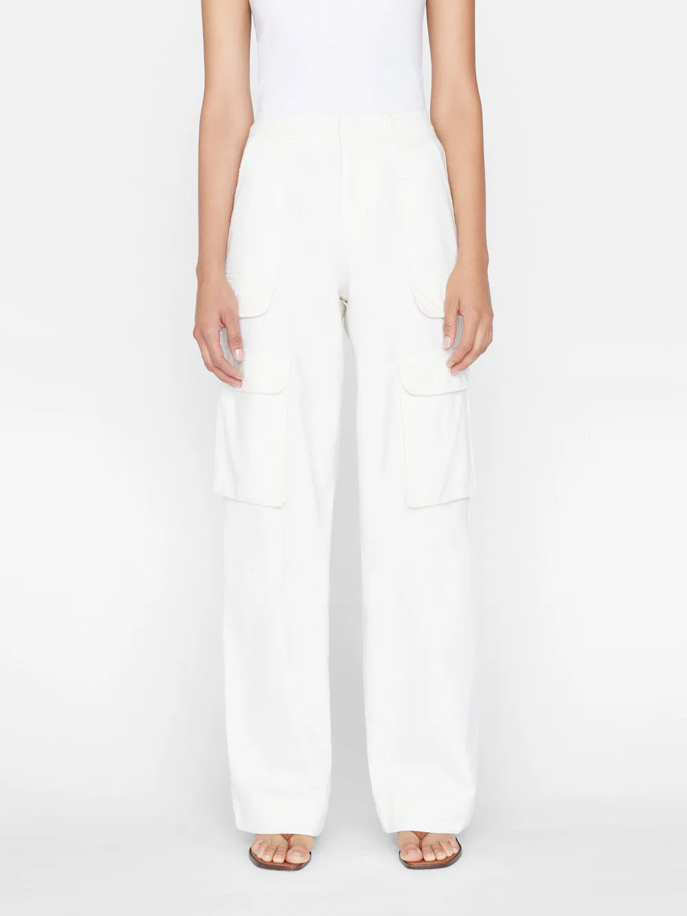 Relaxed Straight Cargo -- Ecru