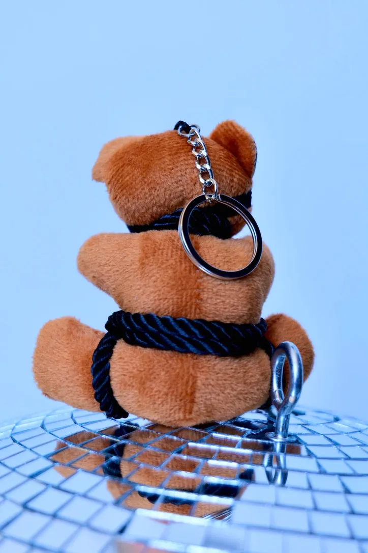ROPE TEDDY BEAR KEYCHAIN