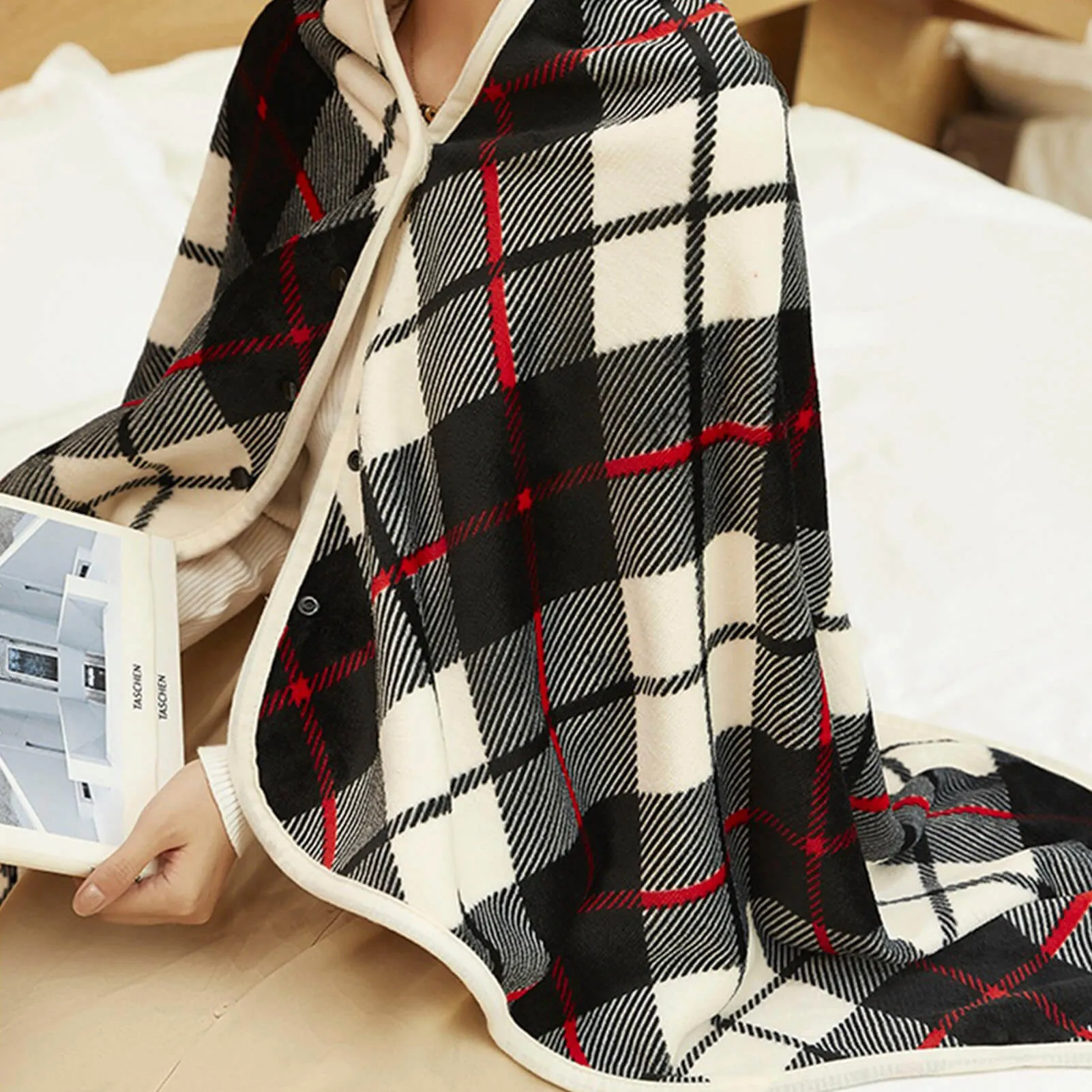 Snuggly Electric Heated Blanket with Temperature Controller