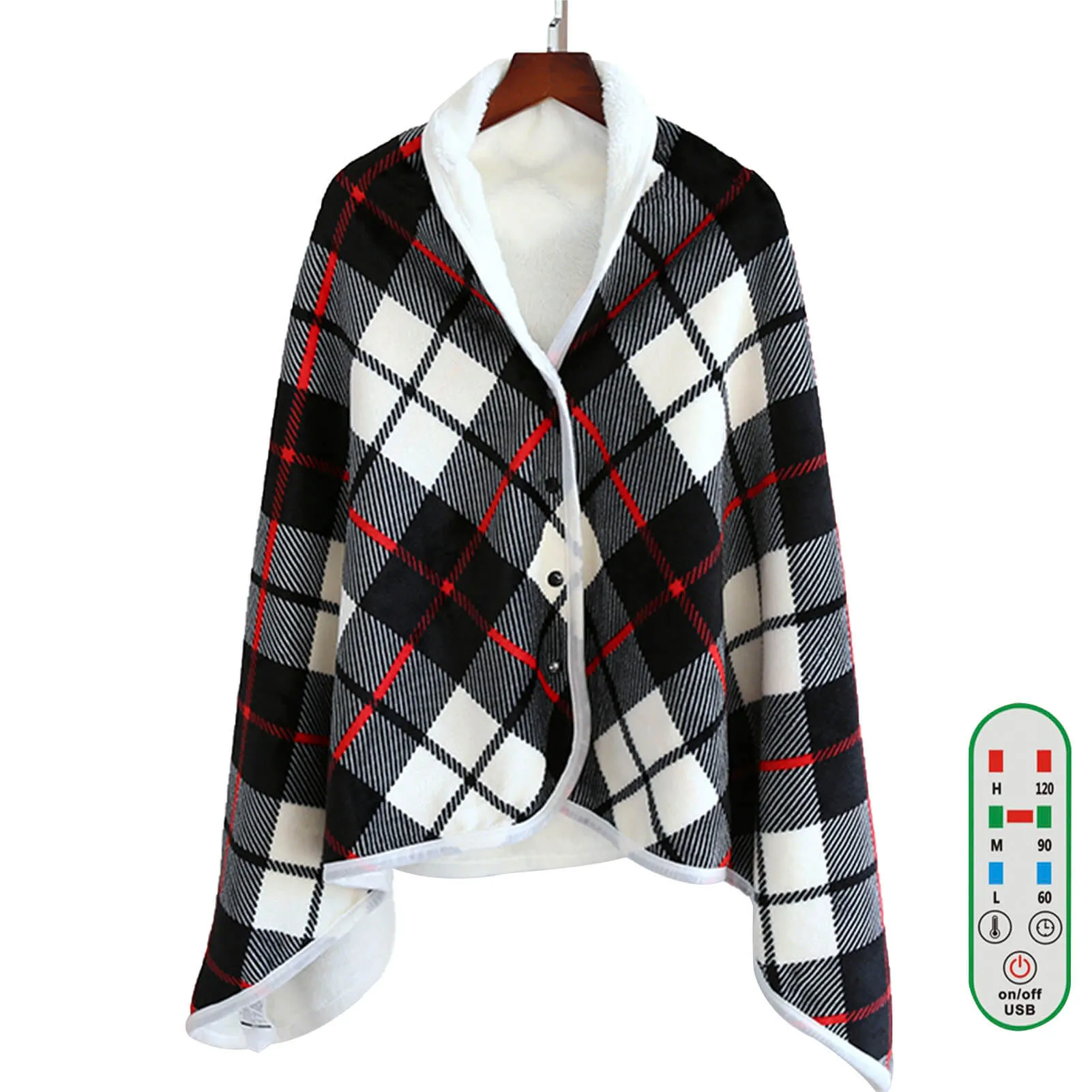 Snuggly Electric Heated Blanket with Temperature Controller