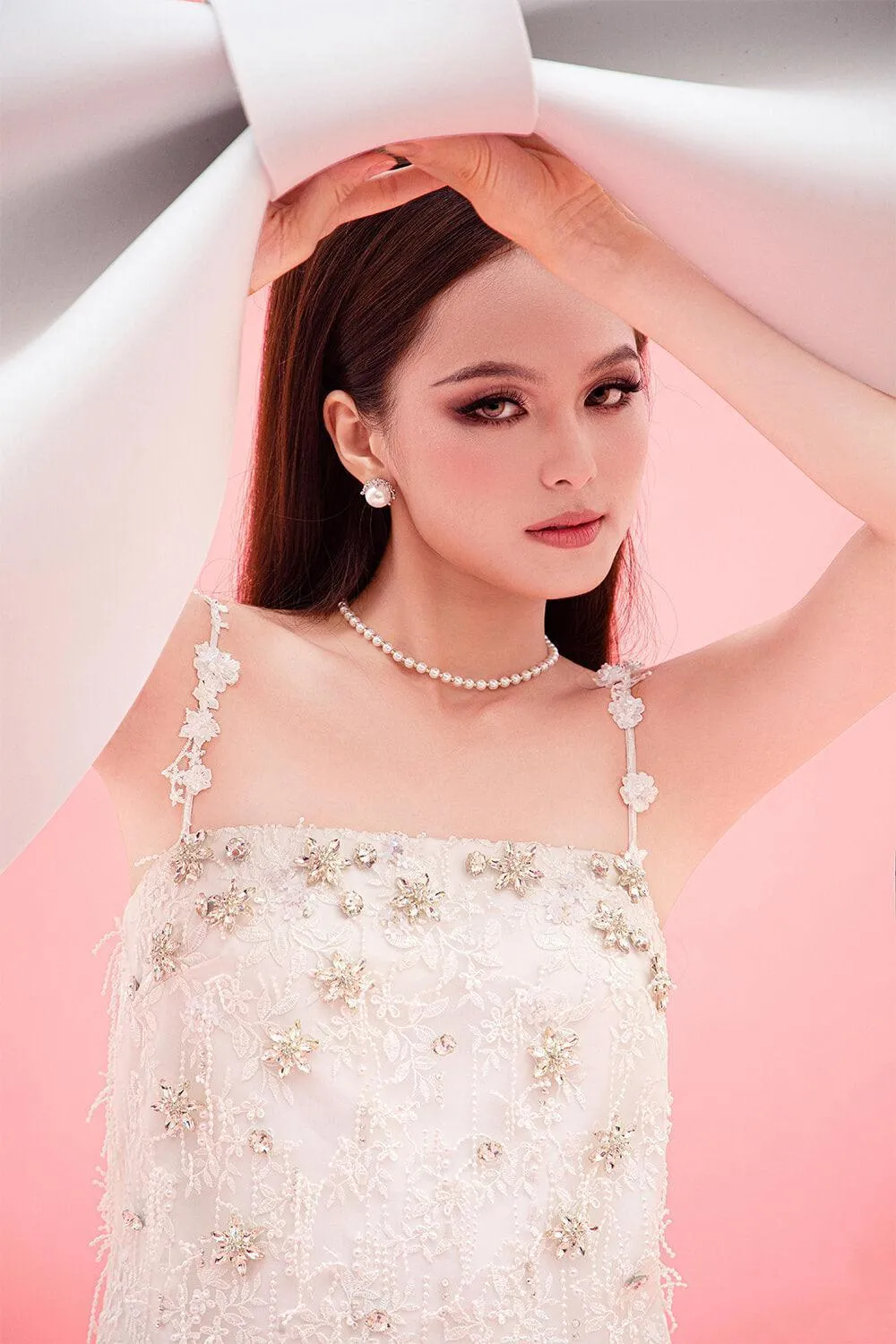 Sofia Straight Camisole Lace Mini Dress