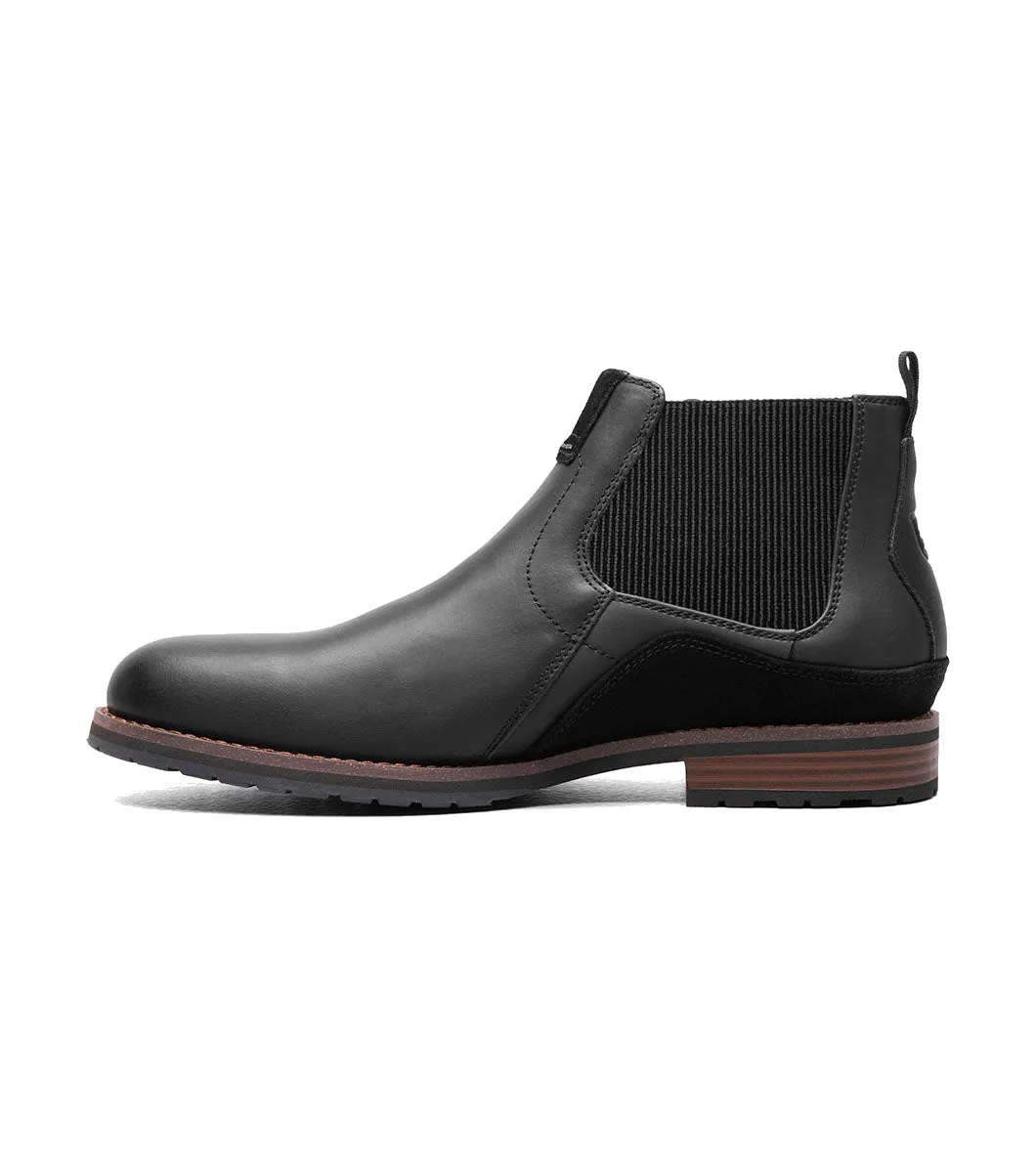 Stacy Adams Men's Oskar Plain Toe Chelsea Boot - Black