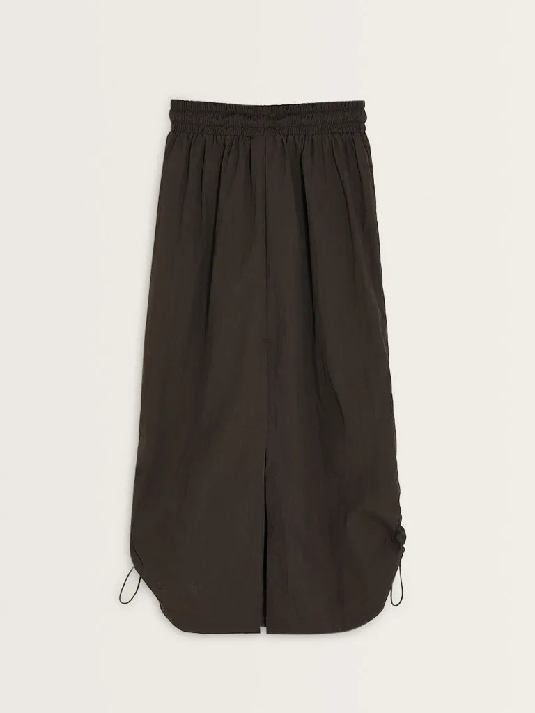 Studiofit Olive High-Rise Midi Skirt