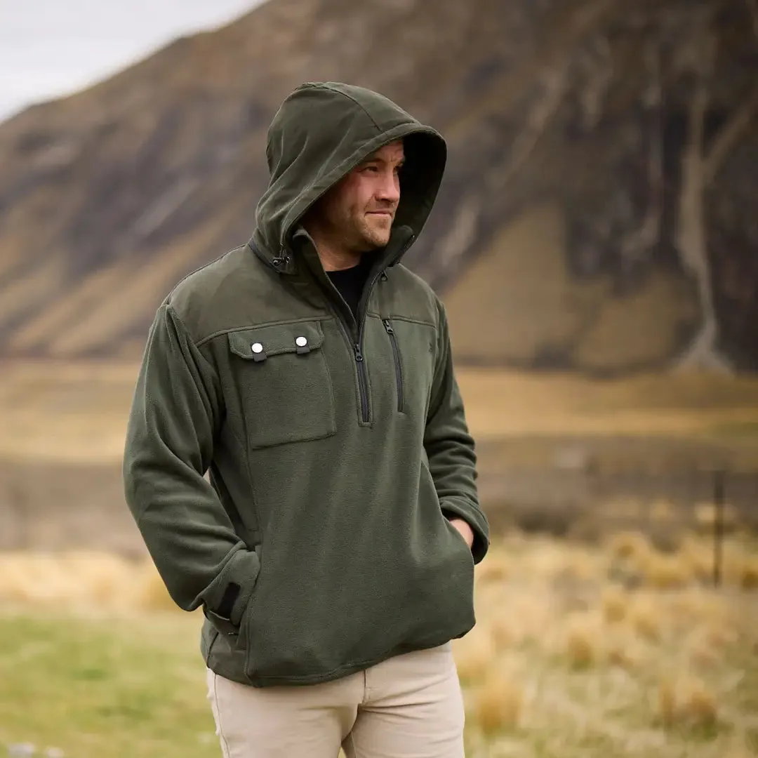 Swanndri High Rock 1/2 Zip Water Resistant Technical Fleece Hoodie