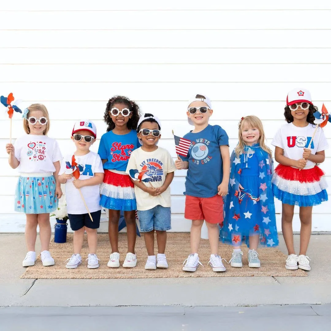 SWE Patriotic Star Cape - Dress Up Cape - Kids 4th of July Cape