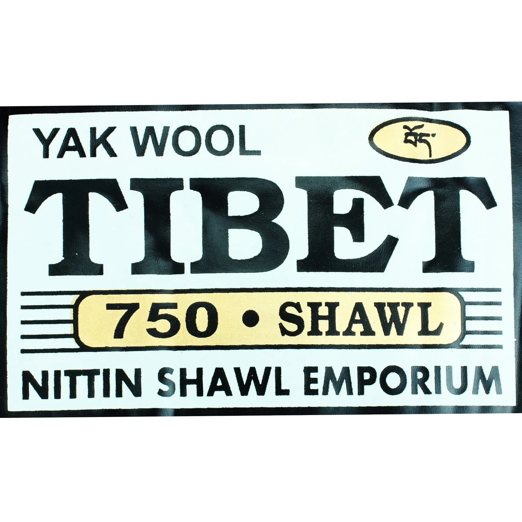 Tibetan Wool Blend Shawl Blanket - Mustard with Maroon Reverse