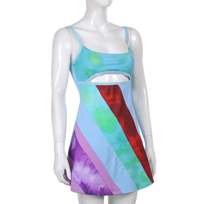 Toleet Grace Sheath Patchwork Dress
